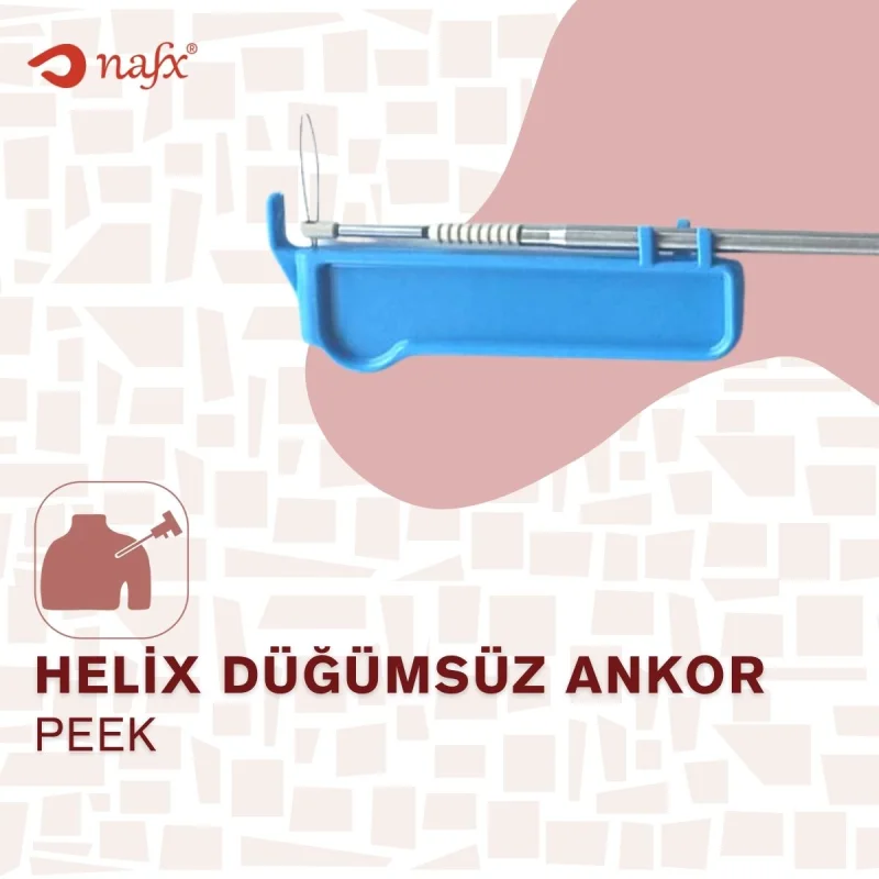 PEEK-PEEK Pushlock-Tipi Düğümsüz Ankor