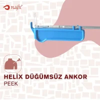 PEEK-PEEK Pushlock-Tipi Düğümsüz Ankor
